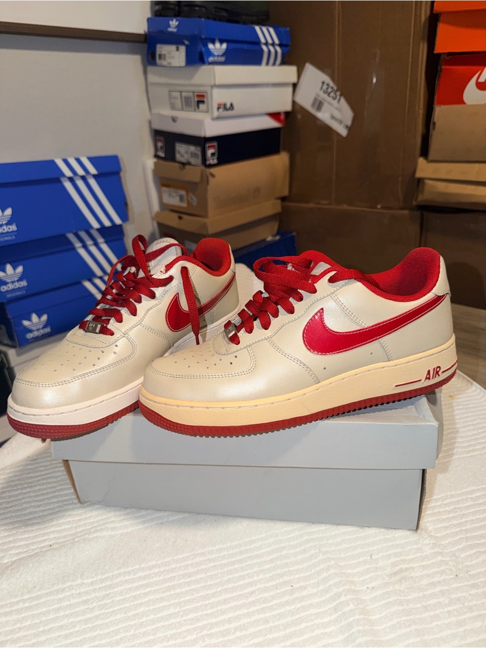 Nike Air Force 1 Low White Red Men’s Size 10
